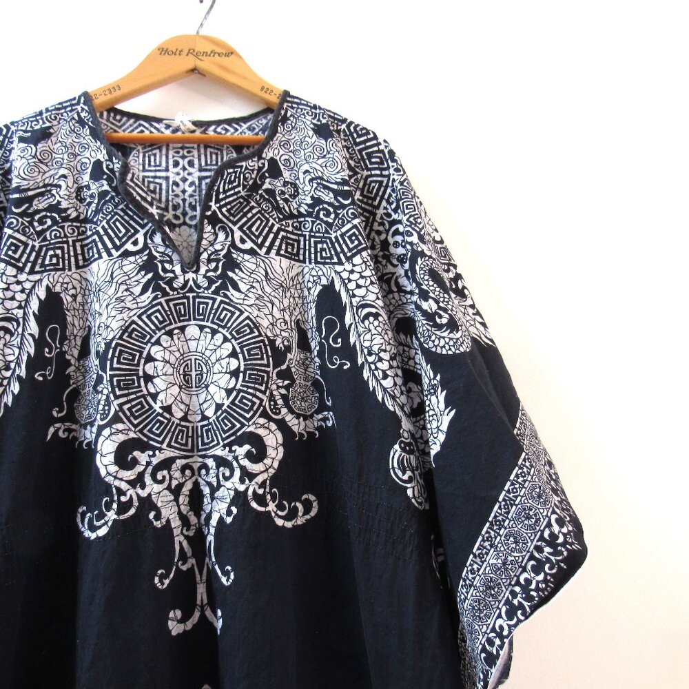 Dragon Print Vintage Kaftan